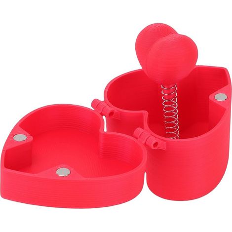 Boîte surprise magnétique imprimée en 3D, cadeau pour jouet, décoration, présent de Noël, cœur rouge (1/5)