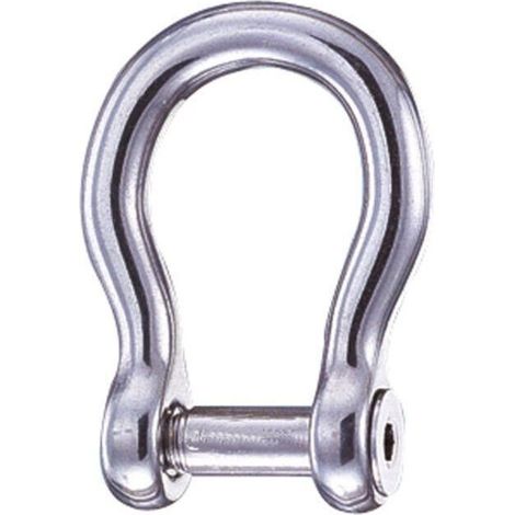 Manille lyre forgée à vis six pans creux inox A4 - Diamètre: 10