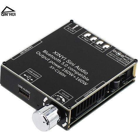 Carte de circuit imprimé de modification pour boîtier audio de voiture et de maison, stéréo double canal Bluetooth 2 x 160 W