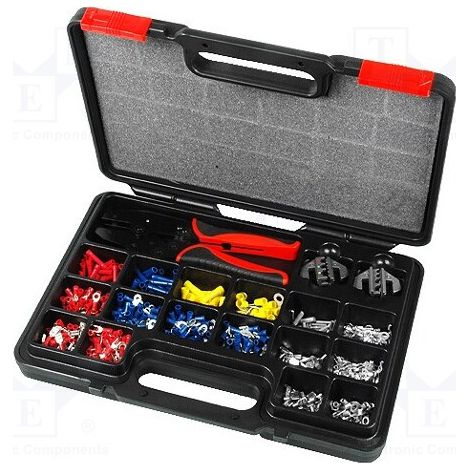 Crimpzange MitGehäuse und Verschiedene Typen OfVerbinder Nb-crimp-tset01