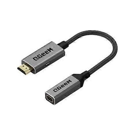 Câble adaptateur convertisseur HDMI simple vers mini DP Qgeem UHD 4K à 30 Hz (1/5)
