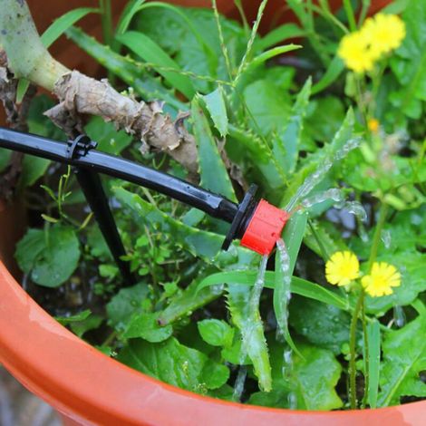 Lot de 6 Tuyau Goutte à Goutte Support, Goute a Goute Arrosage Support, Irrigation Support,Piquets de Tuyau égouttemen (1/5)