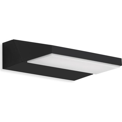 LED Außenwandleuchte drehbar IP44 4000K 10W schwarz Metall-Kunststoff Telefunken