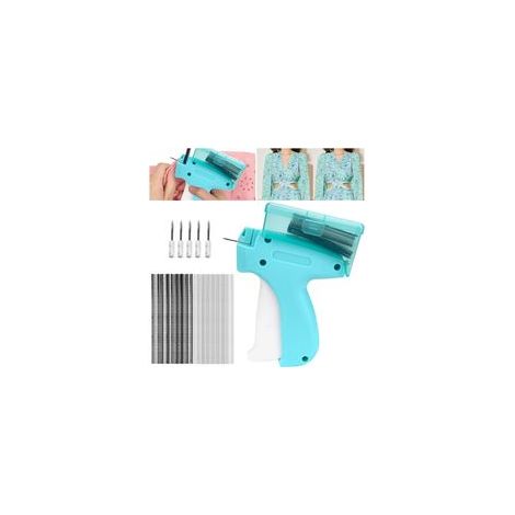 Fixateur Rapide Pour Vêtements, Quick Clothing Fixer, Micro Stitch Gun, Mini Machine à Coudre avec 5 Aiguilles, 1000 Micro Attaches, Pistolet à Ourlet pour Vêtements