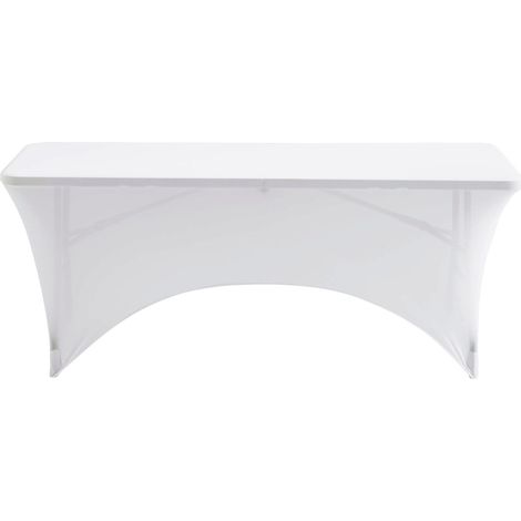 Aktive Funda para Mesa de Jardín Poliéster Blanco 183 cm (1/5)