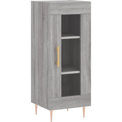 Credenza buffet cassettiera mobile contenitore organizer cucina soggiorno soggiorno Sonoma 34,5 x 34 x 90 cm derivati del legno grigio 020036331