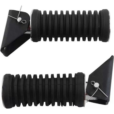 1 paire de repose-pieds passager arrière pour Suzuki GN125 QJ125 GS125 - Noir (1/5)