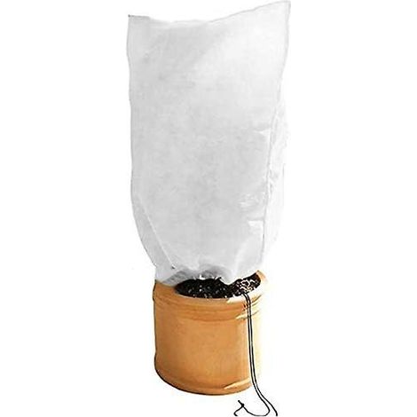 Housse de protection contre le gel pour plantes, housse rectangulaire à cordon de serrage pour protéger les plantes du froid et du gel en hiver, 1 pièce (1/4)