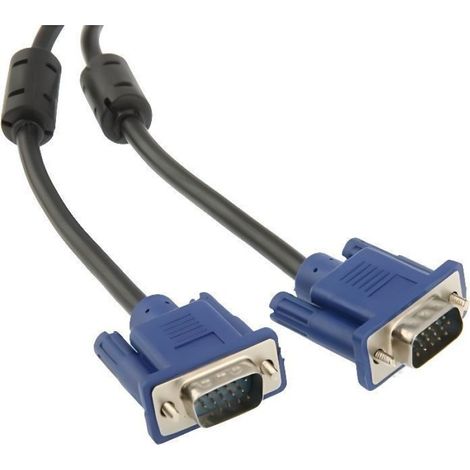 High Quality VGA 15Pin Male to VGA 15Pin Male Cable for LCD Monitor / Projector, Length: 1.8m