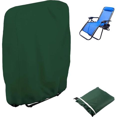 Telo di copertura impermeabile per sedia - 71 x 20 x 110 cm - Copertura protettiva per mobili da giardino - Copertura per sedia da giardino - Copertura per sdraio pieghevole - Copertura per mobili da (1/5)