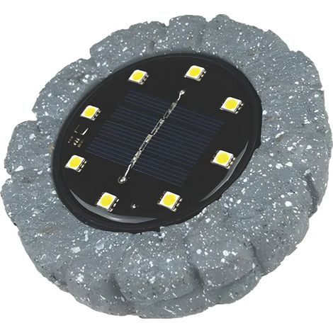 luce solare segnapassi a led con effetto pietra con sensore - 10 lumen - 1.2 v (1/5)
