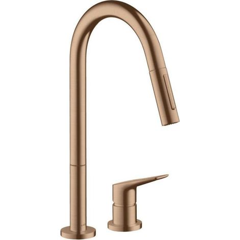 hansgrohe AXOR Citterio M DN 15 2-Loch-Einhebel-Küchenmischer 220 (1/4)