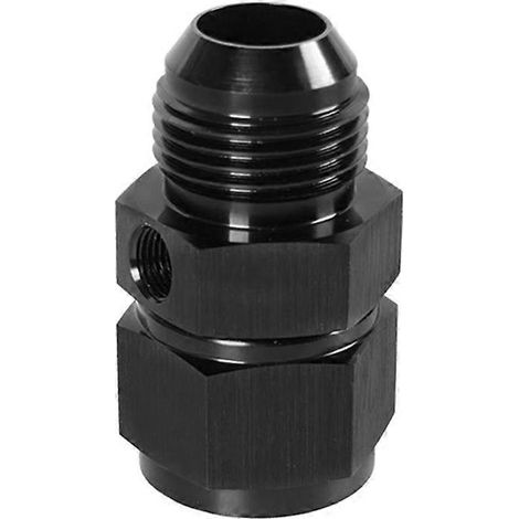 AN10 auf NPT 1/8 Drehadapter für Manometersensor, AN4 AN6 AN8 AN12 Verschraubung, schwarz, Gewindeanschluss Kalibrieranschluss, kompatibel mit Hydrauliksystemen.