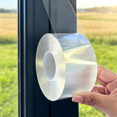 Transparent window sealing tape - 5 cm x 10 m - Waterproof - No (1/5)