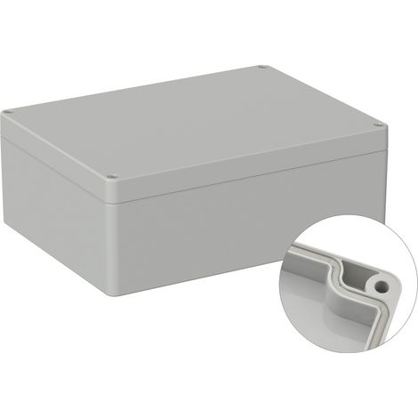 TRU COMPONENTS  TC-9065640 Industrie-Gehäuse 200 x 150 x 75  ABS  Lichtgrau (RAL 7035) 1 St. (1/2)