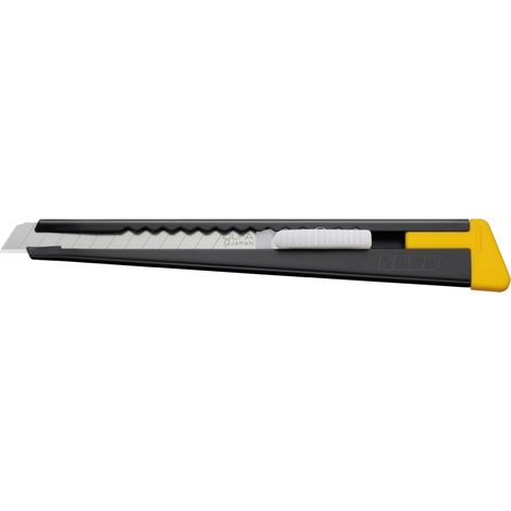 Olfa 180 Cutter schwarz mit robuster Klinge aus Carbonstahl