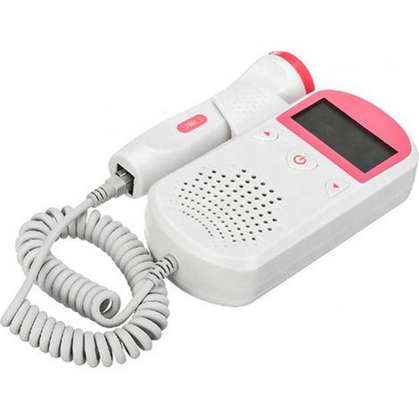 Doppler Fetal - Sonde 2,5 MHz - Écran LCD 45 x 24 mm - Haut-Parleur Intégré - Affichage Fréquence Cardiaque Fœtale (FHR) - Alimentation Batterie - 1 Pièce (1/5)