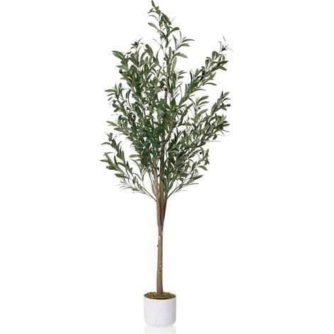 Olivier Artificiel 160cm Tige écologique Polyester intérieur