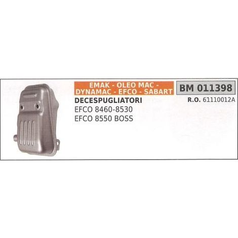 EMAK Schalldämpfer EFCO Bürstenmäher 8460 8530 8550 BOSS 011398