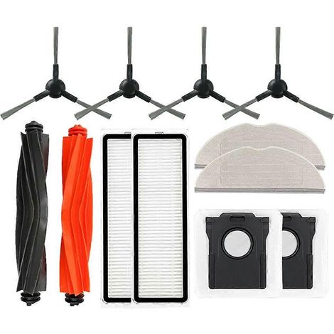 Accessoires pour aspirateur Dreame Mova S20 Ultra : rouleau principal, brosse latérale, filtre HEPA, chiffon de nettoyage, sac à poussière (12 pièces) (1/5)