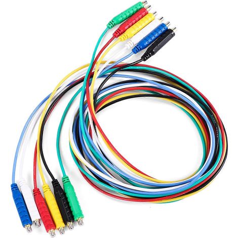 Lot de 6 cordons de test magnétiques en silicone souple et flexible, 30 V AC5A, 1 m (3,3 pi) (1/5)