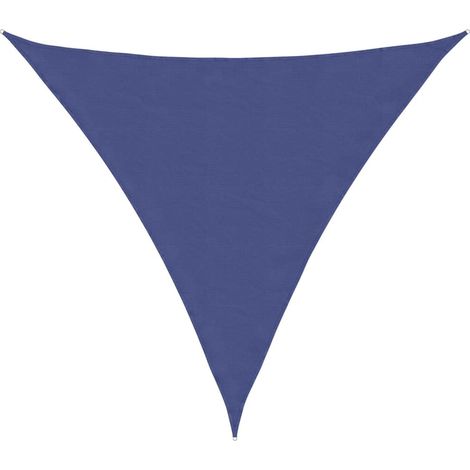 Toldo de vela triangular tela Oxford azul 5x5x5 m vidaXL