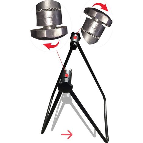 Robuster U-förmiger Fahrradständer aus Metall, ideal als Bodenablage oder Ablage. (1/5)