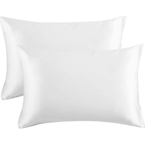 Set mit 2 Satin-Kissenbezügen in Standardgröße für Haar und Haut – 50 x 74 cm (1/5)