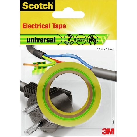 3M universal 4401YG Isolierband Scotch® Gelb, Grün (L x B) 10 m x 15 mm 1 St.