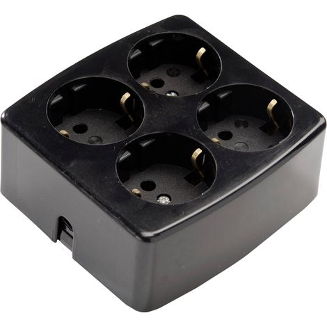 Martin Kaiser 536/sw Prise multiple 250 V noir IP20 A748793