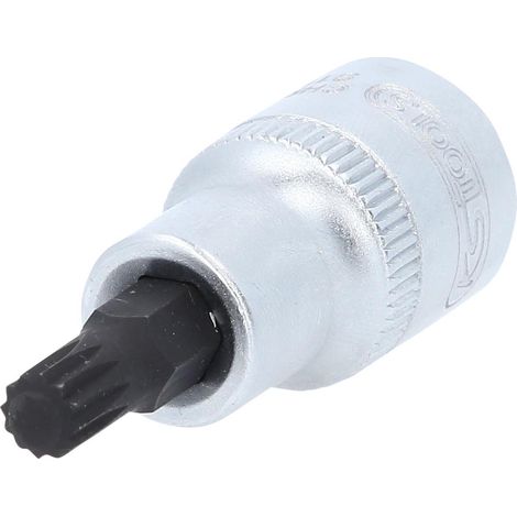 KS-Tools 911.9303 1/2" Bit-Stecknuss XZN, kurz, M8 (1/4)