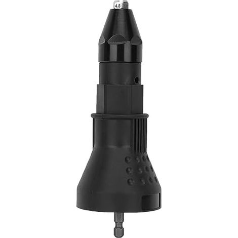 Pistolet à écrou à Rivets électrique, Perceuse de Rivetage à Traction de Noyau, Outil de Pistolet à Rivets électrique pour Les Applications de Fixation (Black) (1/5)