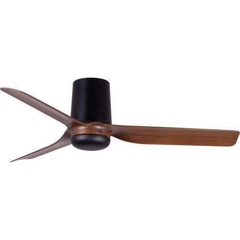 DC Ceiling Fan Mini Punt Tub Black-Walnut with Remote (1/4)