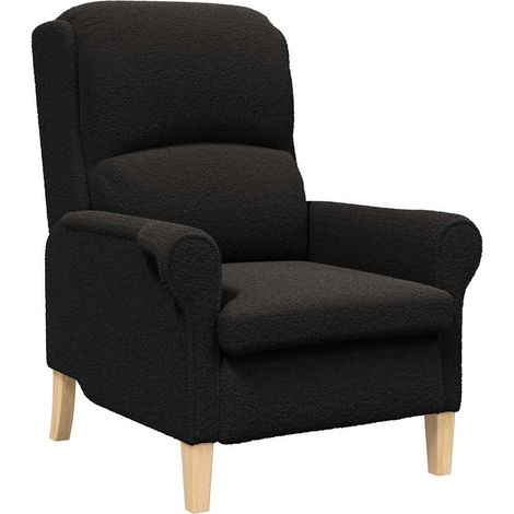Maison Exclusive - poltrona Nero Tessuto Sherpa morbido (1/5)