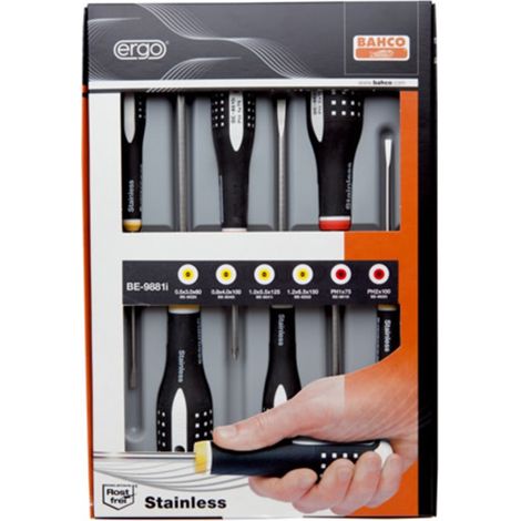 JUEGO 6 DESTORN. ERGO INOX PL/PH - BAHCO
