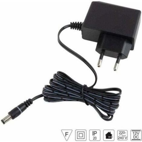 Transformateur 12V 6W IP20 pour ruban LED, adaptateur secteur, luminaire pour ruban LED, éclairage domestique, salon, chambre, bureau