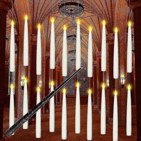 Rats, lot de 12 LED flottantes avec télécommande, sans flamme, lumière chaude vacillante (1/5)