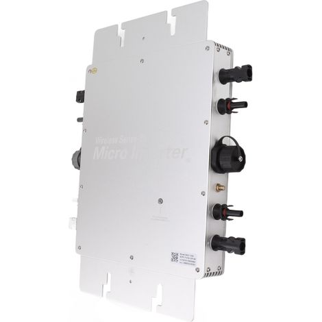 Onduleur solaire photovoltaïque 1200 W, micro-onduleur distribué raccordé au réseau, système de production d'énergie solaire domestique, prise UE 110-240 V (1/5)