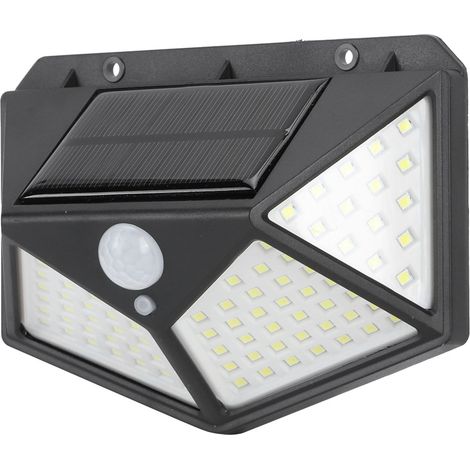 100-LED-Solar-Wandleuchte mit Bewegungsmelder, wasserdicht, Straßenleuchte für Garten und Hof (1/5)