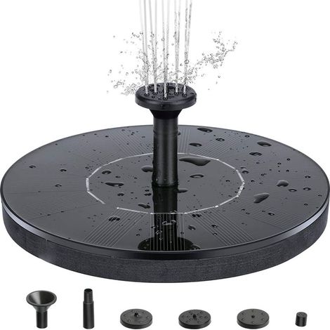 Fontana solare nera da 13 cm (1/5)