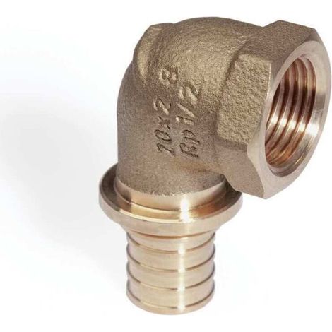 Rehau Winkelübergang Rautitan RXplus, 20mm x Rp 1/2", Rotguss