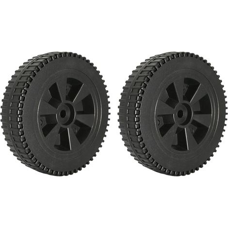 Roue Pour Grill - 15,2 cm De Diamètre - Trou Central 1,05 cm - Noir - 2 Pièces (1/5)
