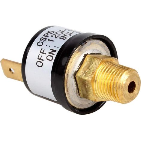 12V à toute épreuve 90-120 psi interrupteur pression d'air de commande soupape commutation compresseur d'air pompe à corne voiture train régulateur 1/8" NPT (1/5)
