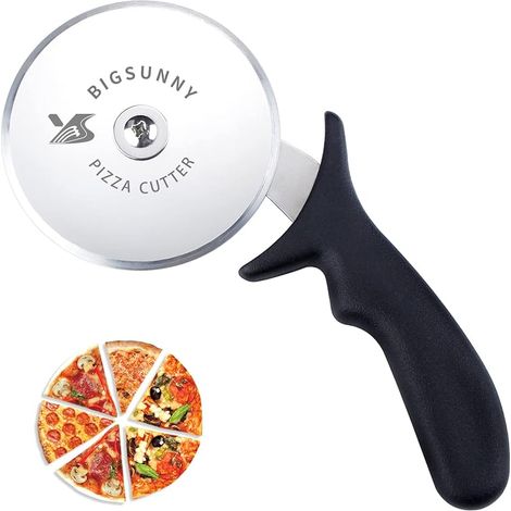 Roue de roulette à pizza/emporte-pièces, Dia. 10,2 cm en acier inoxydable Lame de Rasoir Lame (1/5)