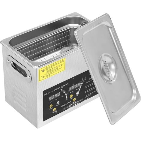 3L Digital Ultrasonic Cleaner, Commercial Ultrasonic Jewellery Cleaner Machine, 0-80°C Heater, 120W, Stainless Steel Ultrasonic Cleaning Machine, for Jewelry, Eyeglasses, lab Tools (1/5)