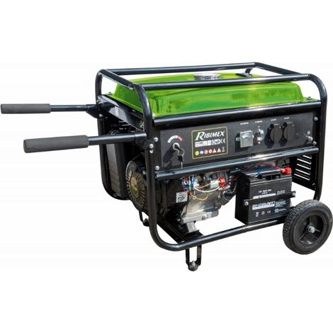 Ribimex – Groupe électrogène 5000W 25L – Moteur 4 temps – Démarrage électrique – Autonomie 11h – PRGE5501