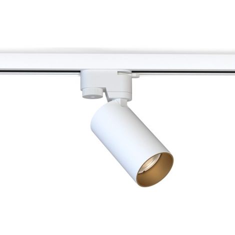Spot sur rail 1 phase GU10 blanc/or Nowodvorski MONO