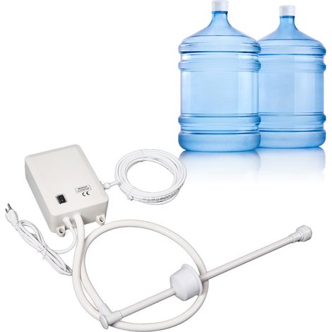 Geräuscharme elektrische Wasserpumpe für Kaffeemaschinen und Getränkespender – 6 m Schlauch, 3,8 l/min Fördermenge, 40 psi Druck, lebensmittelechte Kunststoff- und Silikonmaterialien (1/5)