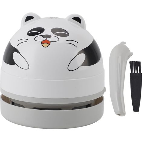 Mini aspirateur de bureau design – Modèle portable avec brosse pour nettoyer poussière et miettes (1/5)
