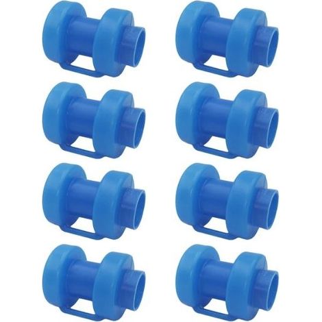 8 pièces de capuchons de trampoline, embouts en plastique PP pour trampoline, couvercles supérieurs de tuyaux en acier pour trampoline pour enfants, housses de protection pour trampoline (1/5)